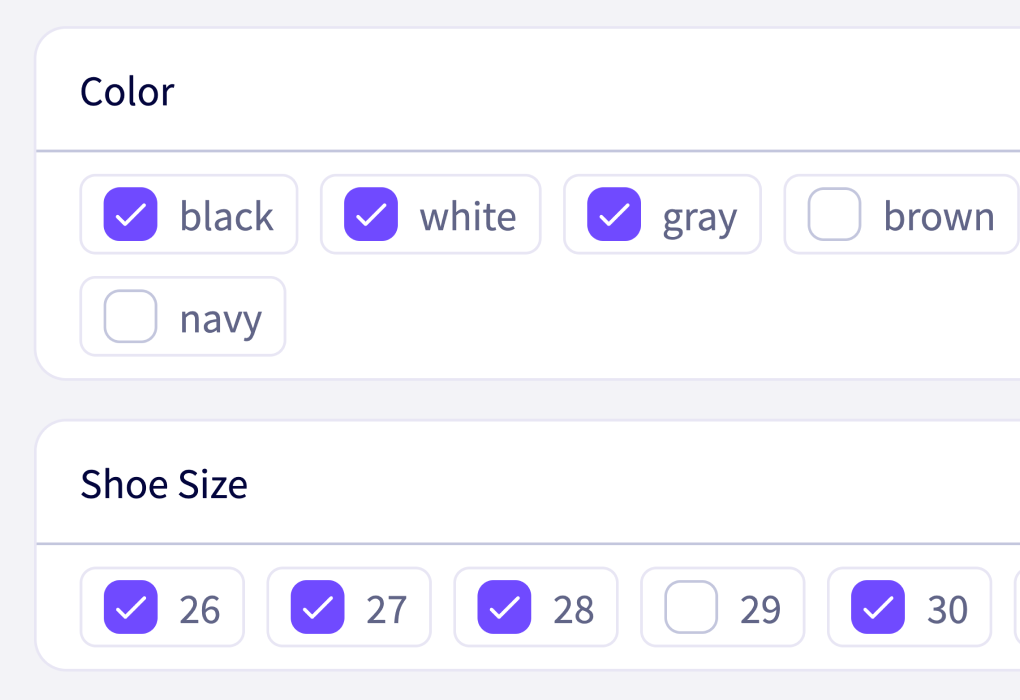 SKU Template Settings